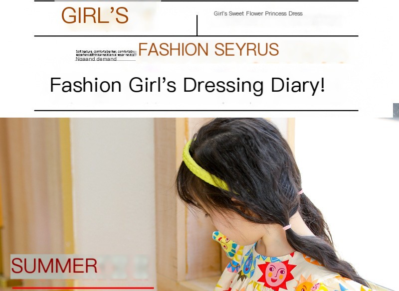 Sweet Cartoon Printed Dress