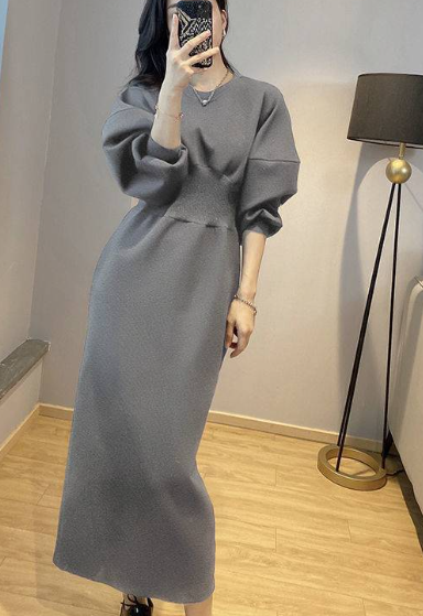 Lantaarn mouw cocktail dress