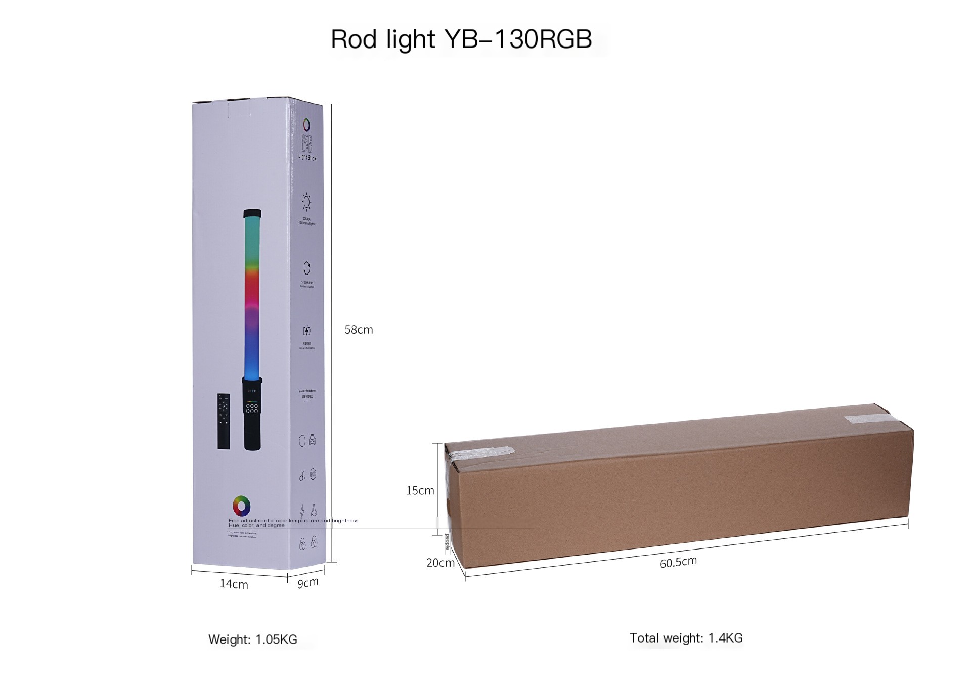 RGB Full Color Portable Handheld Light 1