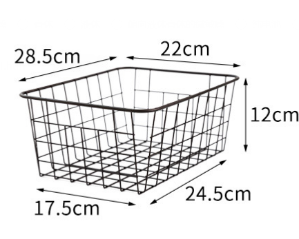 Iron Storage Basket in Use