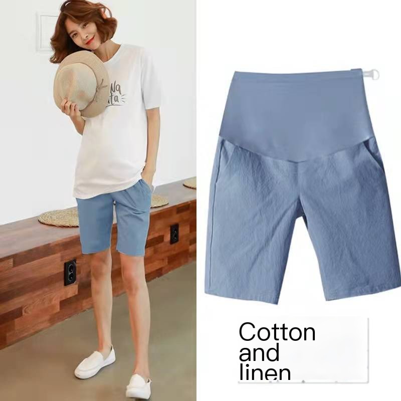 Summer Cotton and Linen Loose Shorts 2