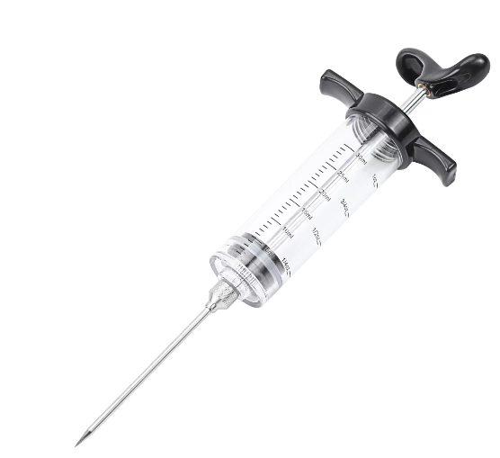 Flavor Injector Syringe in use