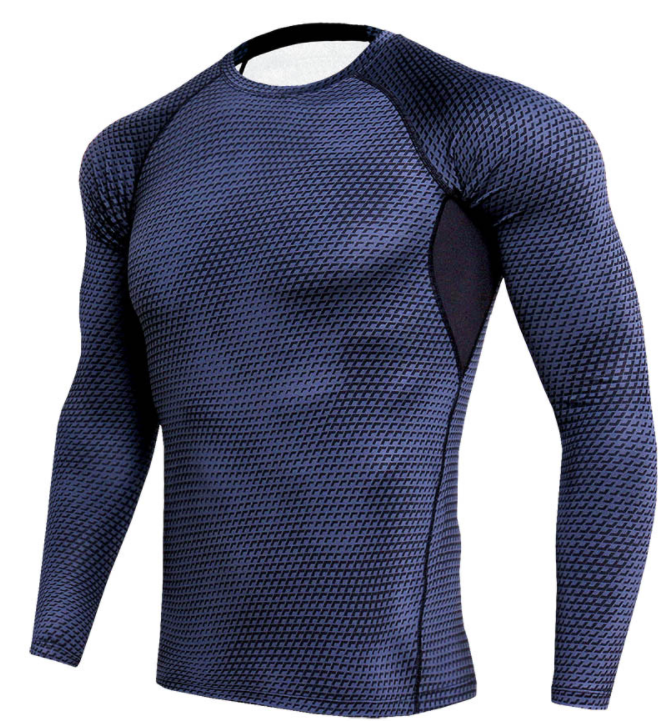 Men's 3D Printed Long Sleeve Compression Shirt 5