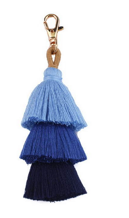 Multicolor Handmade Layered Tassel Keychain