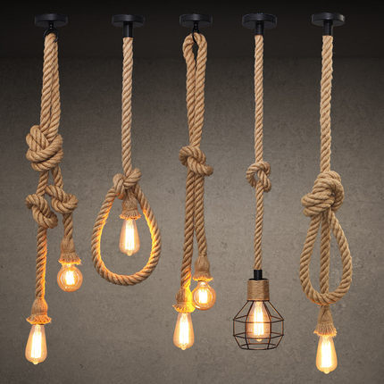 Hemp Rope Chandelier