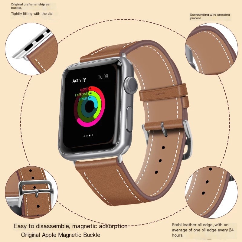 Leather Watch Band Image 2