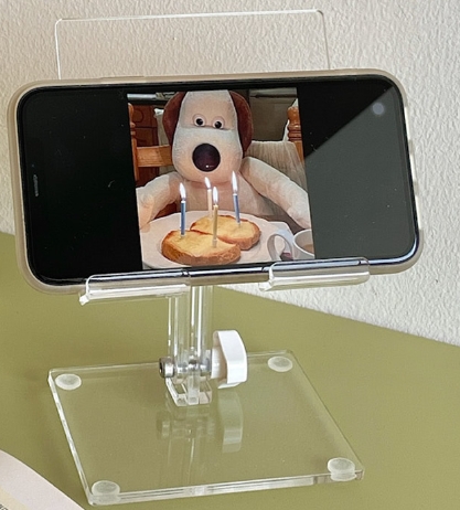 Acrylic mobile phone flat display stand