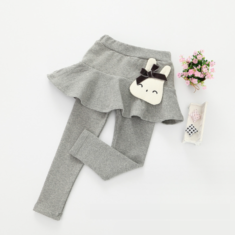 Girls Cotton Leggings with Skirt 2-7 years