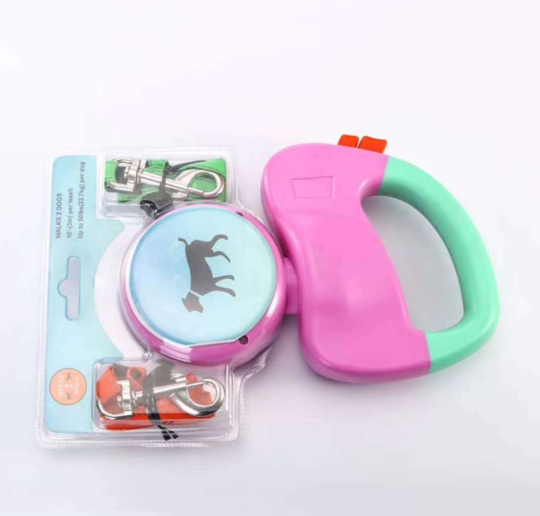 Double-Headed Dog Leash in Use