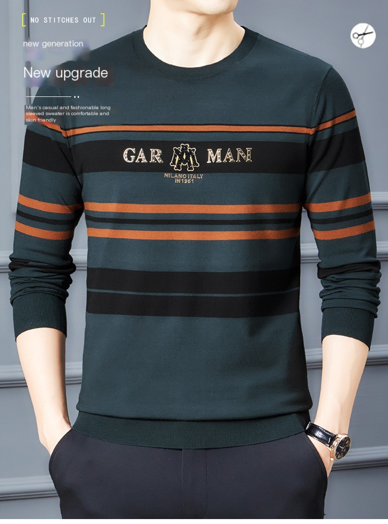 Middle-aged Round Neck Sweater 3