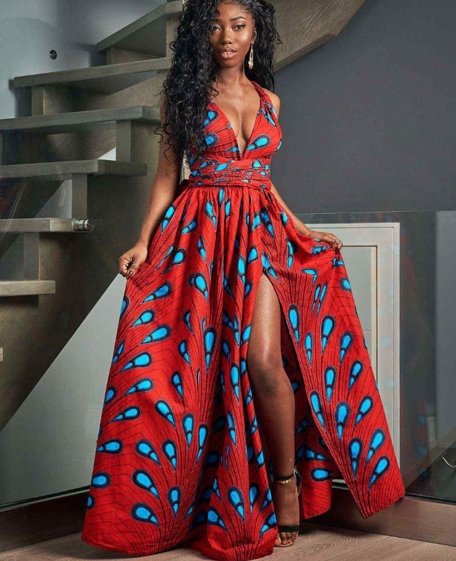 African Print Dress Image 6