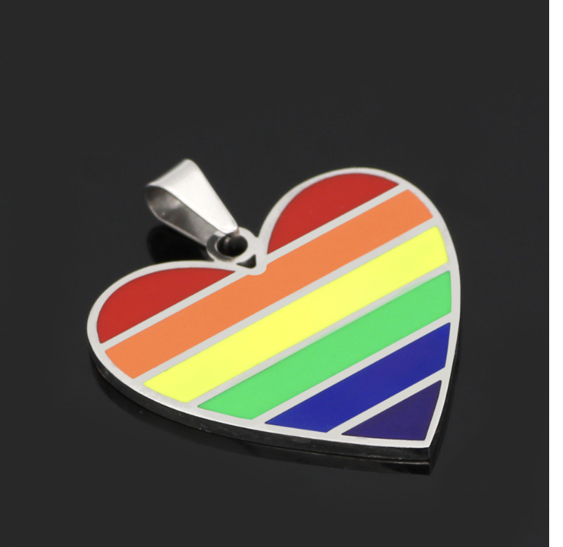 Rainbow Heart Necklace