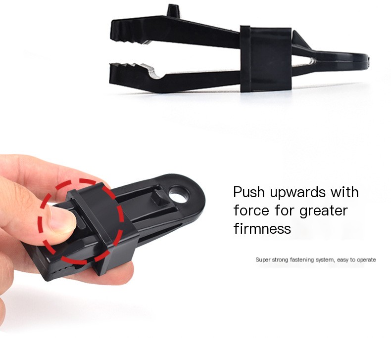 Tent Clip in Use