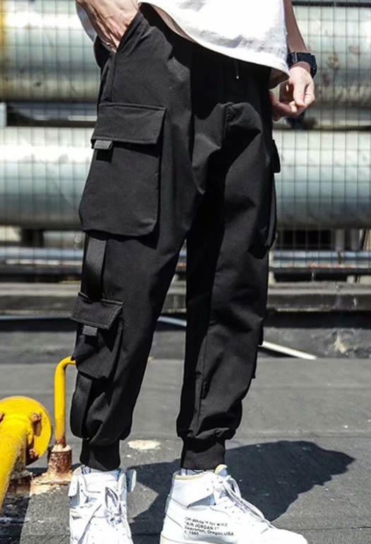 Cropped Cargo Trousers Image 3