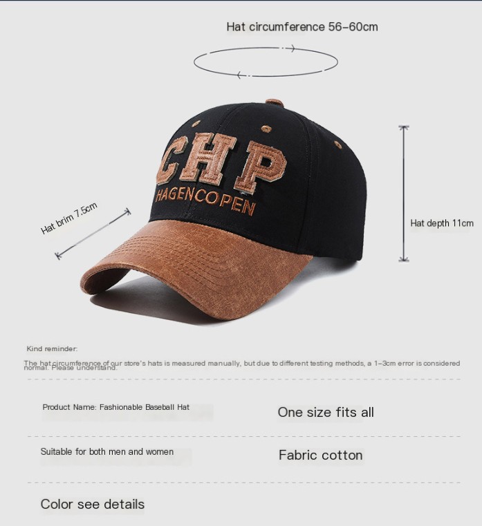 Schwarze Baseball-Cap
