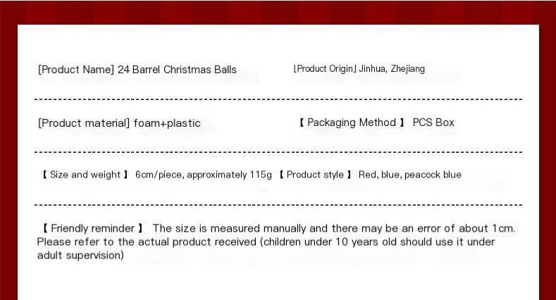 Christmas Tree Balls