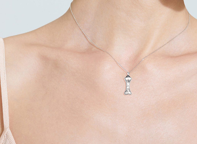 Dog Bone Ashes Necklace Image 5