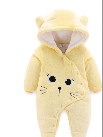 Baby onesie in Pink Bear design