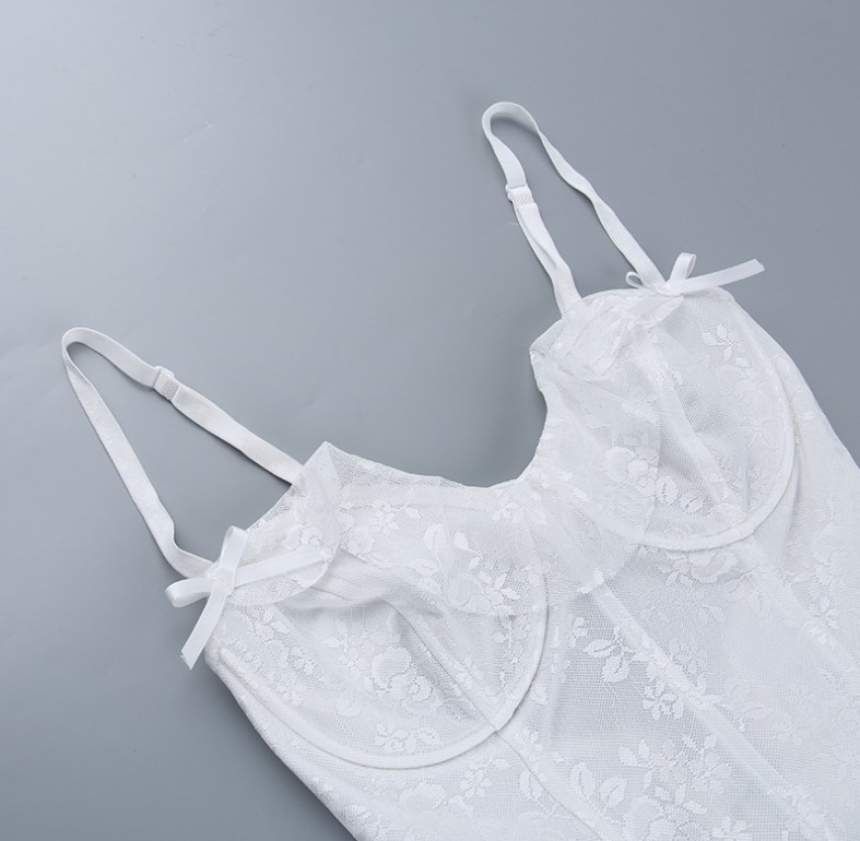 Lace Skeleton Strap Dress 5