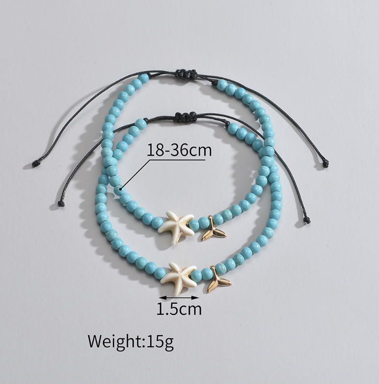 Handcrafted Foot Chain with Shell Pendant