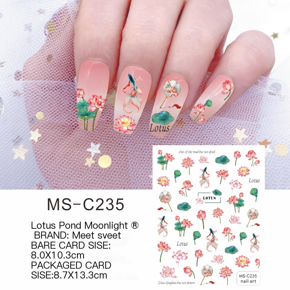 Flower Nail Sticker 7