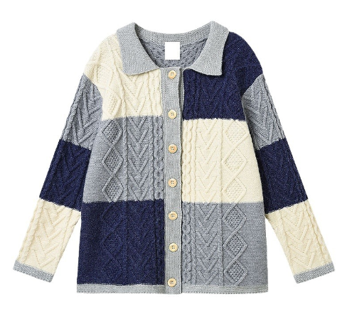 Loose Red Vintage Lazy Knit Cardigan