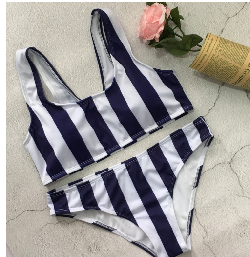 Striped Bikini Image 3