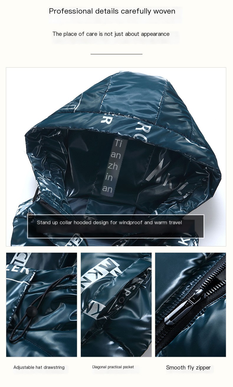 2023 new vest fashion autumn and winter W printed cotton waistcoat parent-child suit children's medium and large children's vest