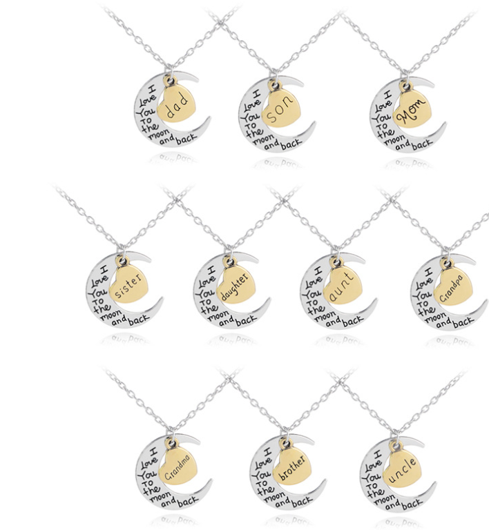 Elegant Moon Pendant Necklace