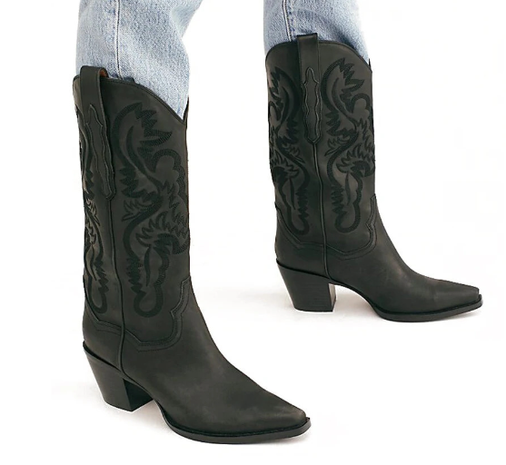 Black Texana Western Abby Boots