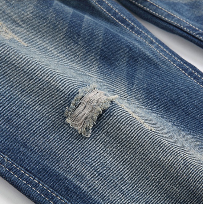 Buttoned Denim Pants