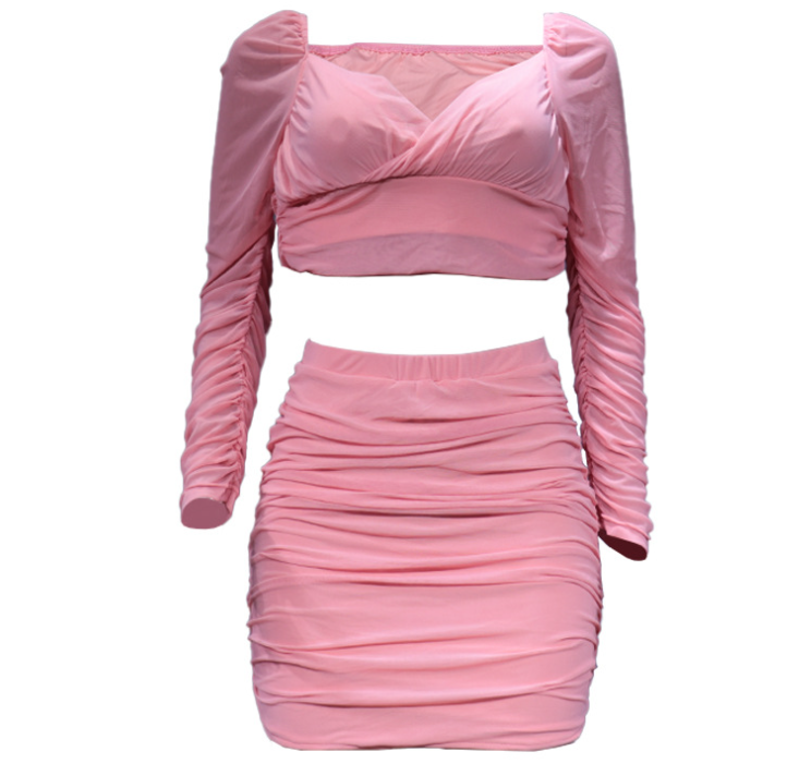 Cropped Top and Skirt Set 3