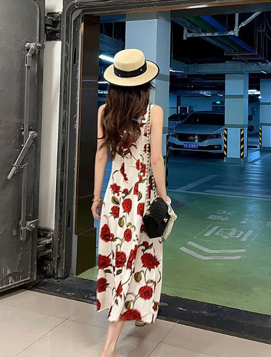 Bohemian Floral Print Dress