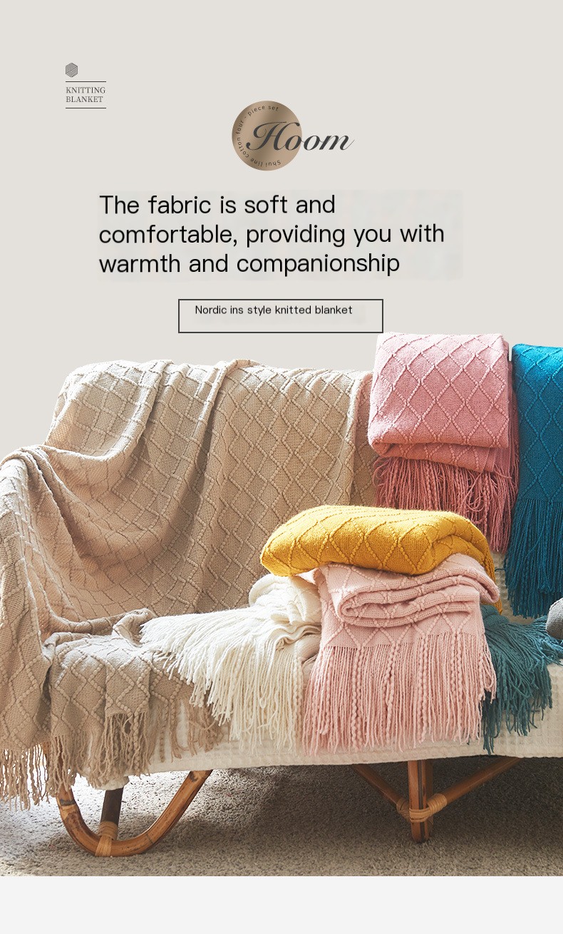 Knitted Throw Blanket 1