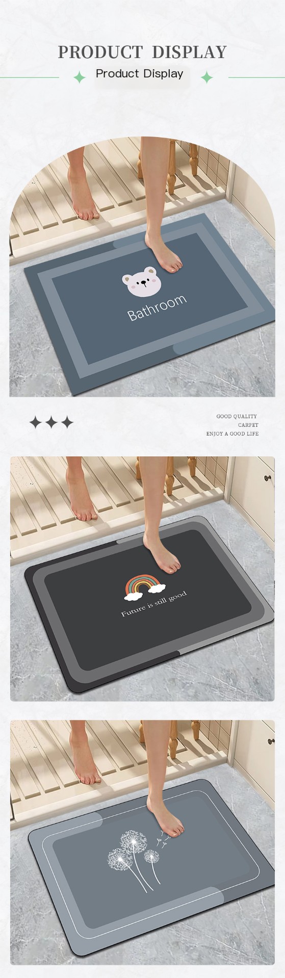 Water-Absorbent Bath Mat