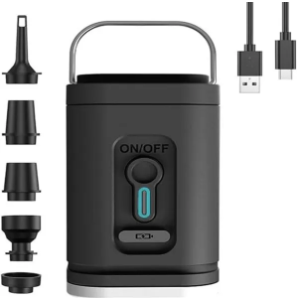 Aerlite 3-in-1 Mini Air Pump – Inflate, Vacuum & Light Up Your Adventures image