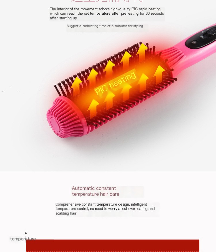 Mini Ceramic Curling Brush Image 2