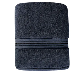 Men's and women's absorbent bath towel, Egyptian cotton soft household towel, gray, thickened image