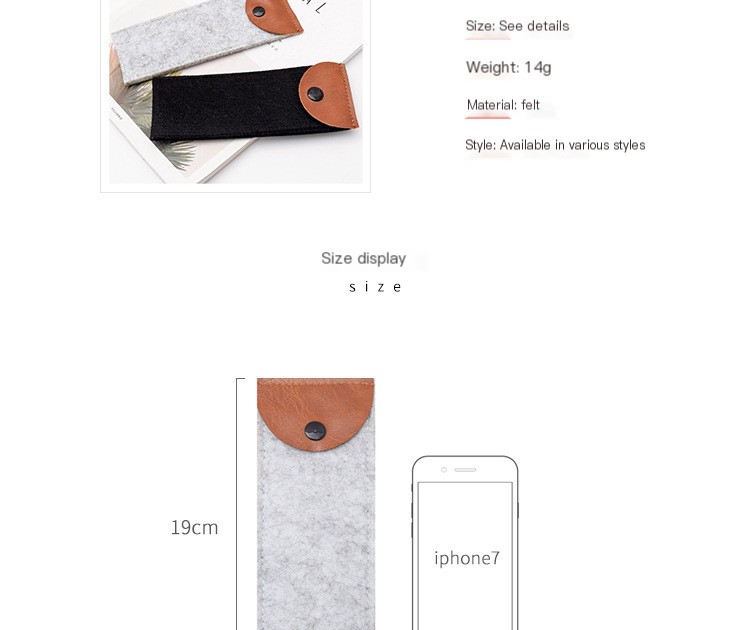 Stylish Felt Pencil Case