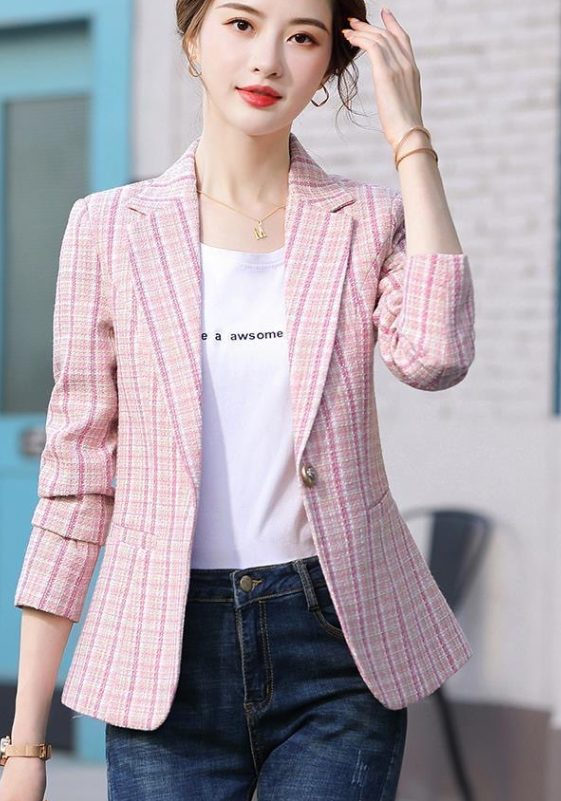 Vintage Gingham Blazer Image 3