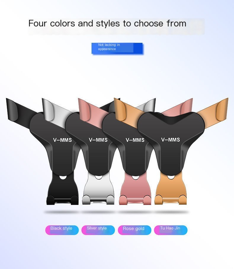 Y-shaped Gravity Car Phone Holder in use