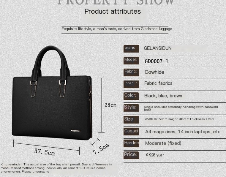 GOLF Men's Briefcase