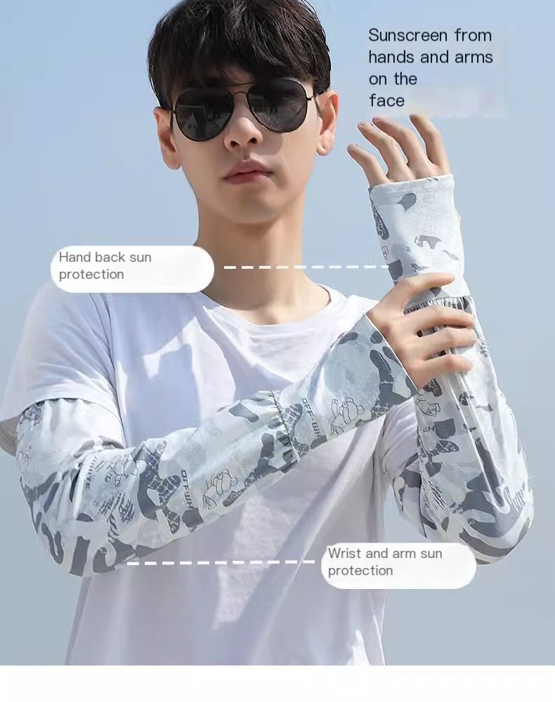 Men's Long Sun Protection Sleeves - Image 3