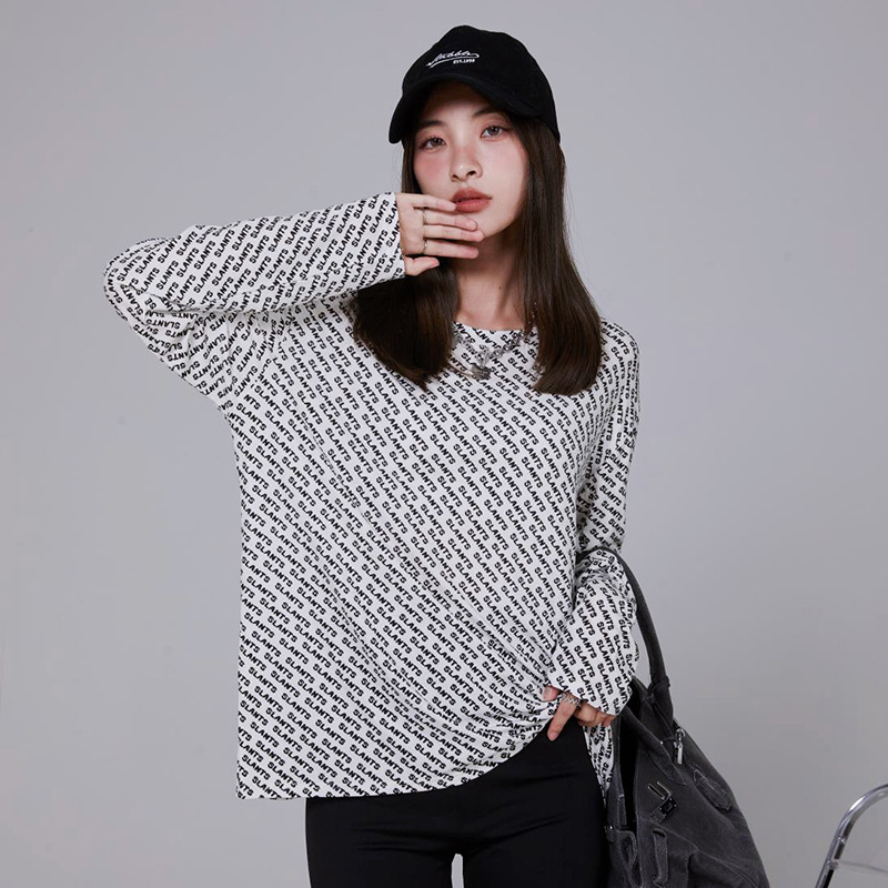 3D Geometric Pattern Printed Casual Oversize Round Neck Sweater