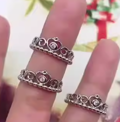 Heart Crown Ring in Packaging