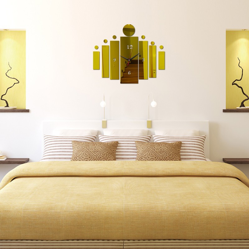 Mirror Wall Clock Design