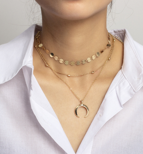 Multi-layer Choker Necklace Image 3