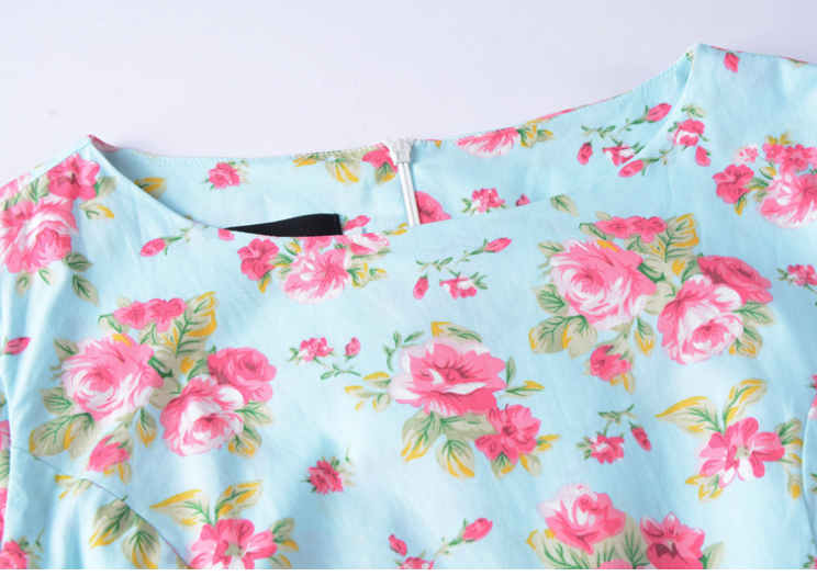 Mint Green Flower Dress 5