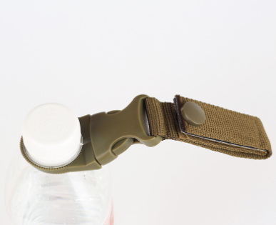 Nylon Water Bottle Clip - Khaki