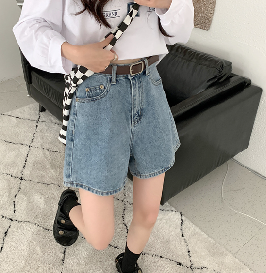 Denim Shorts Front View